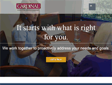 Tablet Screenshot of cardinalcapitalmanagement.com